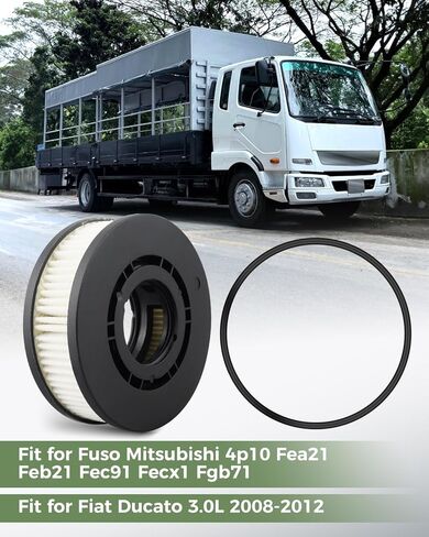 QC000454 Crankcase Ventilation Filter Fit for Mitsubishi Fuso 4p10 Fec91 Fgb71 Engine, Fit for Fiat Ducato 3.0L 2008-2012, replacement part number MK667058 MK667060 in Kuwait