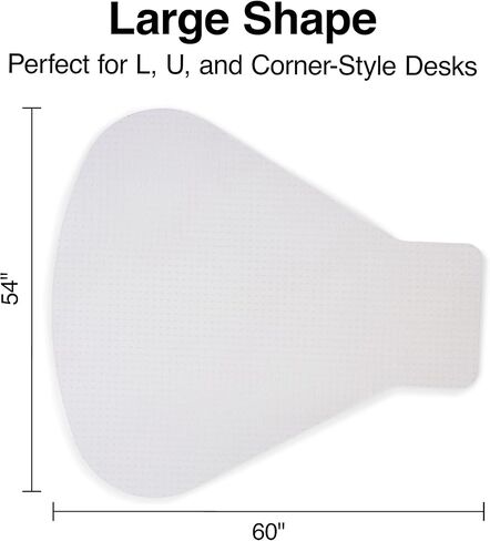 Staples® Carpet Chair Mat, Medium-Pile, Clear (28594) in Saudi Arabia