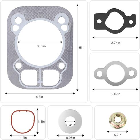 JIOTAR 2 Pack 32 841 02-S Engine Cylinder Head Gaskets Kit Compatible with Kohler Lawn Mower, 32 841 02S 3284102S Engine Gasket Kit Replaces Kohler KT725 Kt600 SV710 SV715 44S977 EKT740 in Kuwait