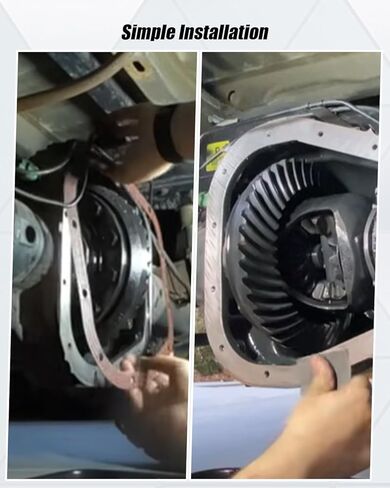 9.75" Differential Cover Gasket Compatible with Ford 9.75" Axle, Steel Core with Rubber Coated Rear Differential Gasket, Leak Resistant in Kuwait