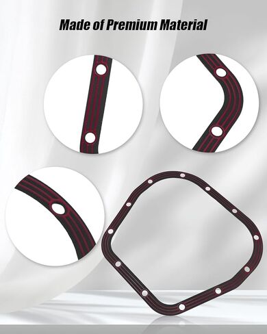 9.75" Differential Cover Gasket Compatible with Ford 9.75" Axle, Steel Core with Rubber Coated Rear Differential Gasket, Leak Resistant in Kuwait