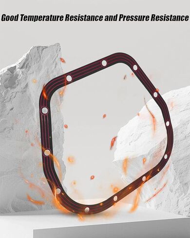 9.75" Differential Cover Gasket Compatible with Ford 9.75" Axle, Steel Core with Rubber Coated Rear Differential Gasket, Leak Resistant in Kuwait
