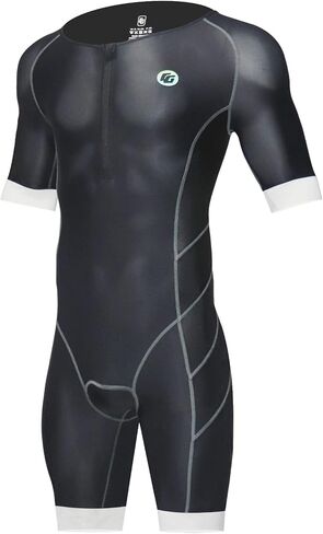 Trisuit Short Sleeve Mens Pro Triathlon Suit Skin Wet Suit Best for Swimming Cycling Running Racing in Saudi Arabia