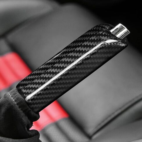 AIRSPEED Carbon Fiber for Ford Mustang 2010 2011 2012 2013 2014 Car Handbrake Cover Replacement Parking Brake Levers Accessories in Kuwait