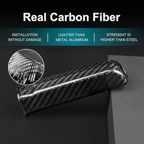 AIRSPEED Carbon Fiber for Ford Mustang 2010 2011 2012 2013 2014 Car Handbrake Cover Replacement Parking Brake Levers Accessories in Kuwait