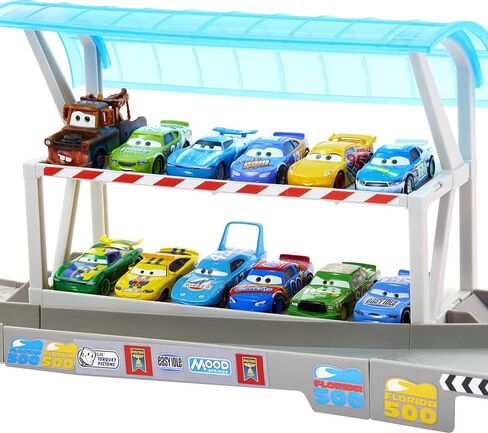 Mattel Disney Pixar Cars Ultimate Florida Speedway Track Set with Lightning McQueen Car and Motorized Booster, 5 Feet Long, Toy Gift for Kids in Kuwait