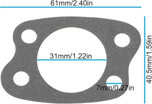 6pcs Lawn Mowers Air Cleaner Gasket 692081 805655 Compatible with Briggs & Stratton in Kuwait