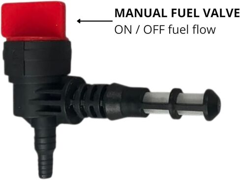 Fuel Shut Off Valve for Generator – Fix Fuel Leaks & Engine Flooding – Petcock with Filter Screen, Grommet & Clamp – Compatible with Generac 5500 5550 8550 01646 in Kuwait