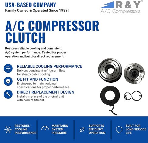 RYC A/C قابض الضاغط FG282-CL (يناسب بونتياك فايبي 1.8L 2003، 2004، 2005، 2006، 2007، 2008) in Kuwait