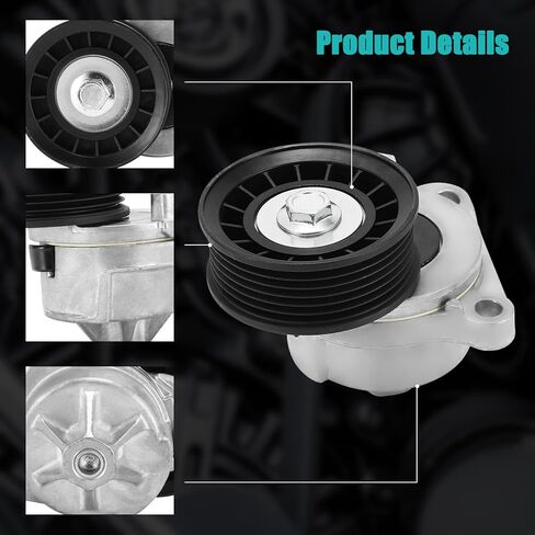 مجموعة شداد الحزام AULINK 38452 مع بكرة (2.0L 2.3L 2.5L-No Hybrid) لسيارة Ford Escape 2005-2012، Focus 2003-2011، Fusion Transit Connect، لسيارة Mazda 3 6 Tribute، لسيارة Mercury Mariner Milan 6E5Z6A228A in Kuwait