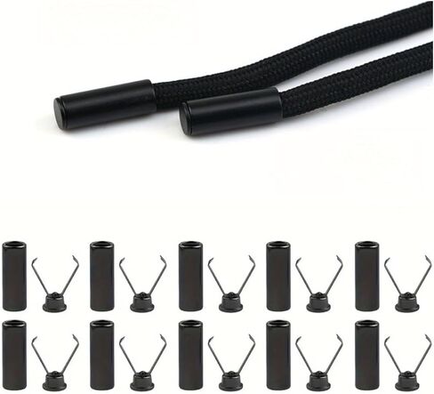 10 قطع من مشابك قفل الحبل برباط، سدادات حبل قابلة للتعديل للقلنسوة والسراويل والقبعات والحبل والإكسسوارات التي يمكنك صنعها بنفسك in Kuwait