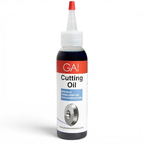 TOYO Glass Cutting Oil | Use for Glass Cutting, Stained Glass, Glass Bottles, Tiles and Mirrors | Even Flow and Resists Rust | Glass Cutters Tools | 4oz (1) in Kuwait