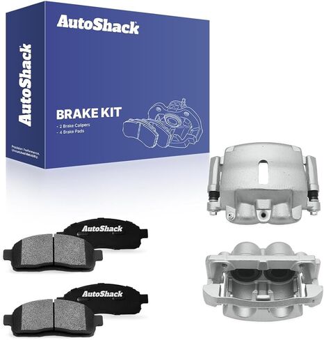 AutoShack Front Brake Calipers & Ceramic Brake Pads for Ford & Lincoln, F-150 2005-2008 Mark LT 2006-2008, 4WD AWD RWD V6 4.2L V8 4.6L 5.4L in Kuwait