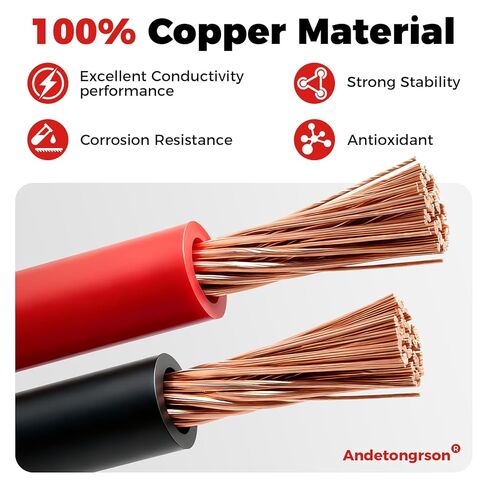 175A ‌24 FT Flame Retardant Quick Disconnect Winch Power Cable with Storage Canvas Bag,4AWG Copper Wiring Heavy-Duty Quick Disconnect Power Cables for Forklift Car Motor Tractor （22FT+2FT 4AWG） in Kuwait