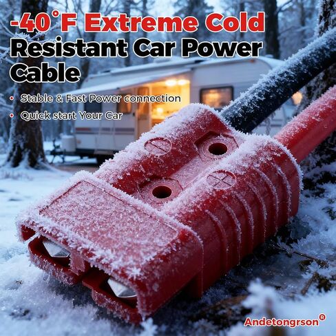 175A ‌24 FT Flame Retardant Quick Disconnect Winch Power Cable with Storage Canvas Bag,4AWG Copper Wiring Heavy-Duty Quick Disconnect Power Cables for Forklift Car Motor Tractor （22FT+2FT 4AWG） in Kuwait