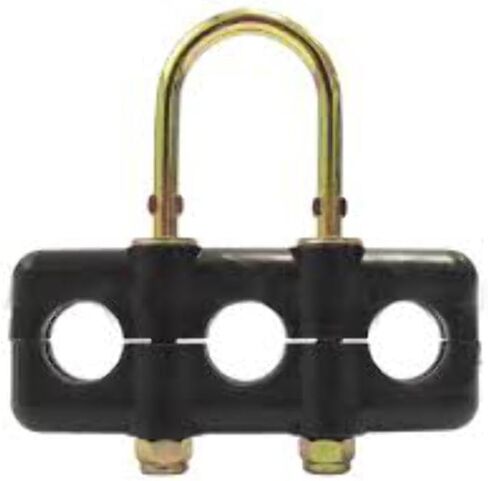 MR. Truck Parts 5 PC - 3 Hose AIR Brake Separator U-Bolt Style 3/4" Holes with Eye Bolts Replaces OEM: 451009 in Kuwait
