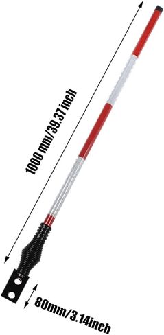 Snow Plow Markers,Reflective Snow Plow Markers Sight Rod Stud Mount Stainless Steel Spring Base, Fiberglass, 39.37 Inch 2 Pack in Kuwait