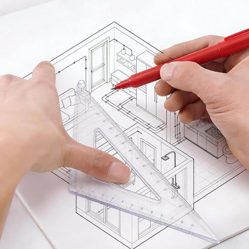 WRJIANGFA Tracing Paper Pad, 50 Sheets, A4 Size 8.27x11.69 Inches, High Transparency, Anti-Wrinkle, 53gsm, for Artists, Architects, Students in Kuwait