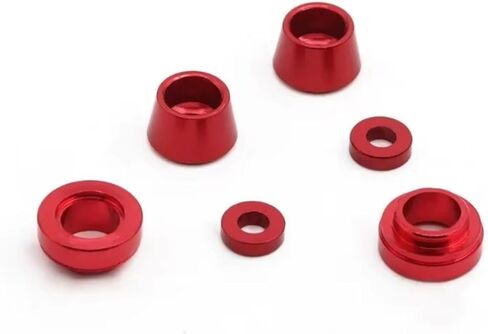 Rc Toys Accessories for Tamiya for TT-02 1/10 Metal Steering Flange Sleeve Bushing Gasket RC Car Upgrade Modifications Replacements Accessories(Red) in Kuwait