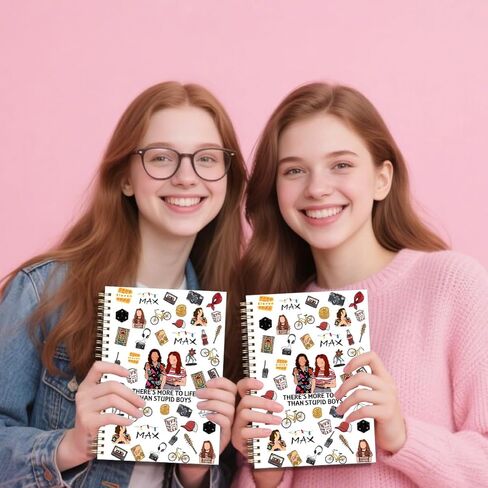 مجلة LONGXIN Stranger Merch Notebook Journal، هدايا عيد الميلاد المجيد للنساء والفتيات لمحبي الأفلام بغلاف مقوى حلزوني مقاس 5.8x8.3 in Kuwait