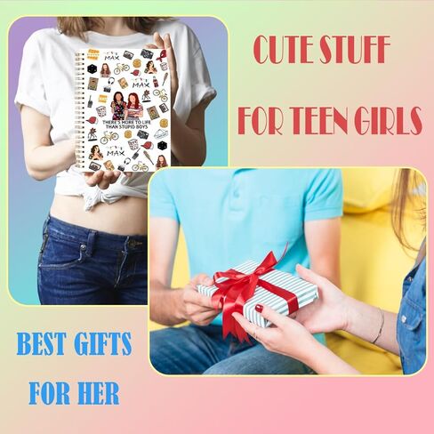 مجلة LONGXIN Stranger Merch Notebook Journal، هدايا عيد الميلاد المجيد للنساء والفتيات لمحبي الأفلام بغلاف مقوى حلزوني مقاس 5.8x8.3 in Kuwait