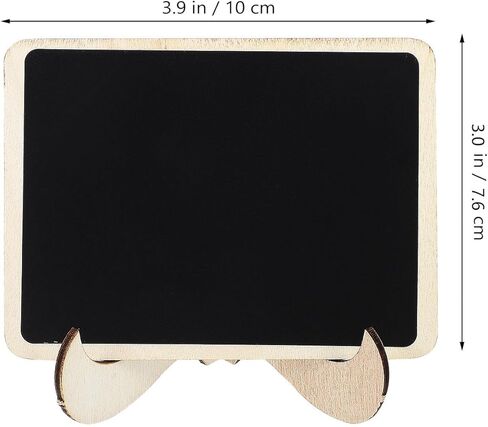 Small Chalkboard Sign and Mini Chalkboard with 10 Stickers 10x7.5 Inch, Boxwood Tabletop Message Board Set with Watercolor Pens for Arts and Crafts Drawing in Kuwait