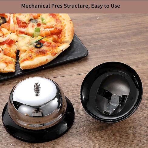 Bell for Desk,Loud & Clear 3.3 Inch Diameter Call Bell with Metal Anti-Rust Steel,Durable Design Service Bell for Hotels, Schools, Restaurants, Reception Areas, Hospitals, Warehouses in Kuwait