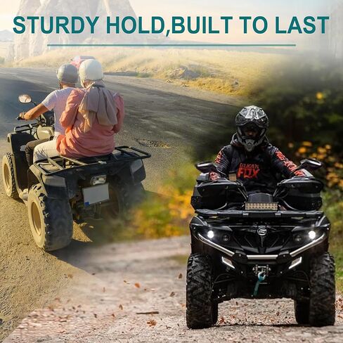 QYMOTO ATV Mirrors,7/8" Handlebar Rear View Mirror,Fit Motorcycle,Scooter,Mobility,Moped,4 wheeler Quad,Complete Installation Kit 8mm&10mm Multiple Adapters for Polaris Sportsman,CFMOTO Cforce in Kuwait