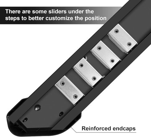6.5" Running Boards Compatible with 2022-2026 Toyota Tundra Crewmax Cab(4 Full-Size Door), Black Flat Oval Running Boards 2 Piece Set Tundra Side Steps Step Bars Come with 8 Brackets. in Saudi Arabia
