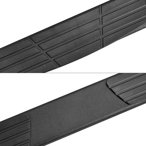 6.5" Running Boards Compatible with 2022-2026 Toyota Tundra Crewmax Cab(4 Full-Size Door), Black Flat Oval Running Boards 2 Piece Set Tundra Side Steps Step Bars Come with 8 Brackets. in Saudi Arabia
