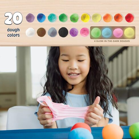 Chuckle & Roar Whoa Dough - 20 Colors Air Dry Clay – Gluten Free, Safe and Non-Toxic - Ages 3 and Up in Kuwait