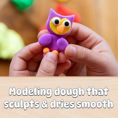 Chuckle & Roar Whoa Dough - 20 Colors Air Dry Clay – Gluten Free, Safe and Non-Toxic - Ages 3 and Up in Kuwait