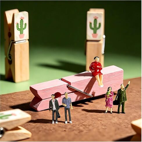 20 Pcs 1:25 Scale Mini People Figurines Tiny Painted Plastic Miniature People Sitting Standing Model Trains Architectural Figures for Miniature Scenes Diorama Village in Kuwait