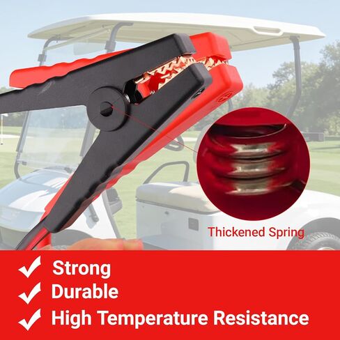 Jumper Cable Clamps for Car with Adapter Compatible with Mil-waukee M12 12V Batteries, Silicone wire 8AWG 2FT Alligator Clips Automotive, Fit for Cars Light Trucks Car Jump Starting Using Tool in Saudi Arabia