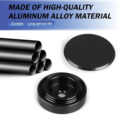 Car Wiper Plug, Rear Windshield Wiper Plug Cap Set, Aluminum Rear Window Grommet Delete Cap, Universal Block off Cover for Vehicle, SUV, RV (Black) in Kuwait