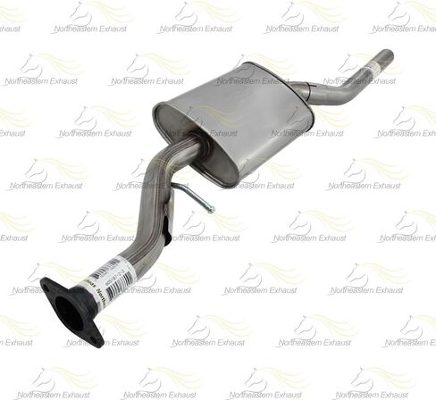 Exhaust Resonator Pipe Compatible for 2007 Mazda CX-9 3.5L | 2008-2015 Mazda CX-9 3.7L | Stainless Steel | Northeastern Exhaust | Includes Gasket, Clamps, Bolt Kit | Direct-Fit Replacement in Kuwait
