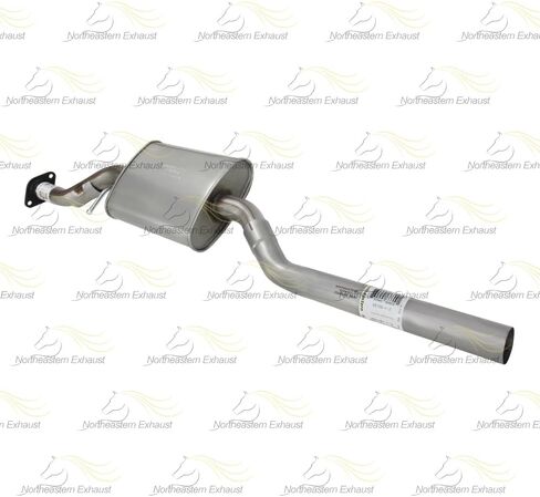 Exhaust Resonator Pipe Compatible for 2007 Mazda CX-9 3.5L | 2008-2015 Mazda CX-9 3.7L | Stainless Steel | Northeastern Exhaust | Includes Gasket, Clamps, Bolt Kit | Direct-Fit Replacement in Kuwait