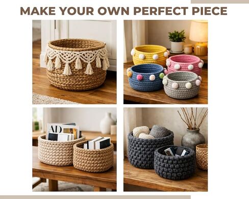 DS. DISTINCTIVE STYLE 5Pcs Wooden Basket Bottom for Crochet, Wood Base for Basket Weaving Supplies Knitting Craft in Kuwait