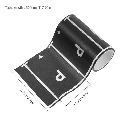 jojofuny Miniature Parking Lot Tape 1 Roll Adhesive Parking Space Tape for Kids DIY Micro Lot Design Prop Includes Traffic Signs and Road Markings Enhances Creativity and Family Interaction in Kuwait