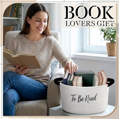Yungyan Book Lover Gifts سلة تخزين الكتب Tbr لقراءة قائمة صندوق تخزين ملحقات الكتب هدية دودة الكتب لأعضاء النادي والقراء وإكسسوارات القراءة للمدرسين in Kuwait