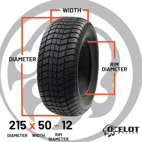 215/50-12 إطار عربة الجولف Ocelot Course Pro II in Kuwait