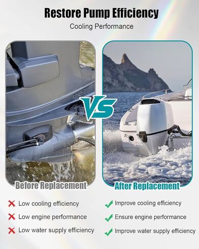 Water Pump Impeller Repair Kit Fit for Honda Outboard 8 9.9 10 15 20HP Boat Motor Engine Parts Cooling System Replace 06193-ZW9-A32 06193-ZW9-A33 06193-ZW9-A34 in Kuwait