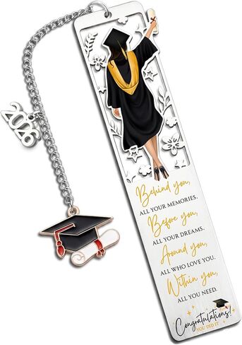 Graduation Gifts - 2026 High School, College Graduation Gifts for Women Her - Gift Ideas for Graduates - Class of 2026 Congrats Grad Inspirational Bookmark with Box in Kuwait