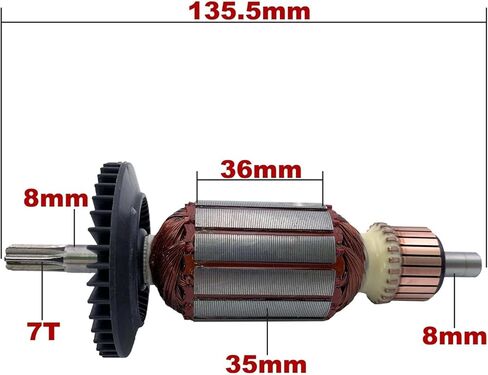 استبدال مرساة المحرك الدوار AC220-240V للمطرقة الدوارة GBH2-18E GBH2-18RE GBH2-18 PBH2000RE PBH2100RE in Kuwait