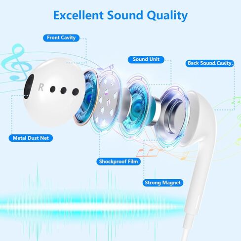 (Apple MFi Certified) AUX Cord for iPhone 15, USB C to 3.5mm Audio Adapter Hi-Fi Stereo Type C to Car Aux Headphone Braid Cord for iPhone 15 Pro Max/15 Pro/15 Plus, iPad Pro Air Galaxy, Pixel, 3.3FT in Saudi Arabia