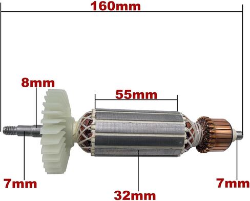استبدال مرساة المحرك الدوار AC220V-240V لطاحونة الزوايا DG-750B DG 750B DG750 in Kuwait