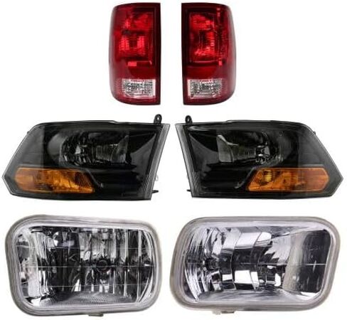 Sawyer Auto Replacement 6 Piece Lighting Kit fits Ram 1500/2500/3500 Trucks 2010-2012 (without Quad Headlights) in Kuwait