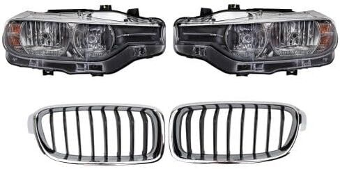Replacement 4-Piece Lighting Kit compatible with BMW 328i 2016 (Halogen Headlights, M Sport Package) in Kuwait