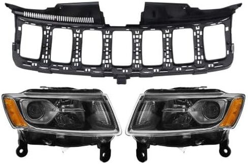 Sawyer Auto Replacement 3-Piece Lighting Kit fits Jeep Grand Cherokee 2016 with Quad Headlights in Kuwait