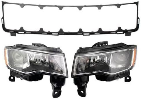 Sawyer Auto OE-Style 3 Piece Lighting Kit fits Jeep Grand Cherokee WK 2022 with Chrome Headlight Bezel in Kuwait